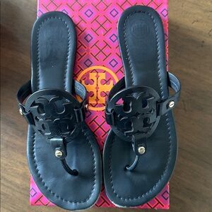 Tory Burch Black Leather Sandals